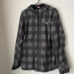 Puma ドット柄 フード付き ウィンドブレーカー L