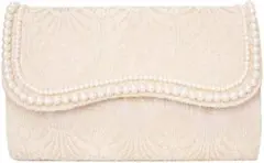 ●パーティーバッグ レディース レース パール クラッチバッグ