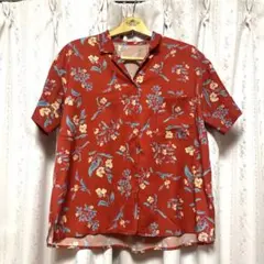 CIAOPANIC 花柄 半袖シャツ サイズF 赤