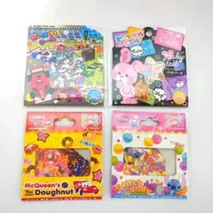 ★ピースフルシール　平成レトロ　カーズ　スティッチ　ディズニー