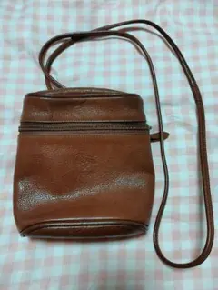 ブラウンレザーショルダーバッグ