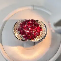 【極上・財運モチーフ】K18ゴールド ルビー3.52ct ダイヤ1.110ct