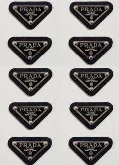PRADA トライアングルデコレーションパーツ 10個セット