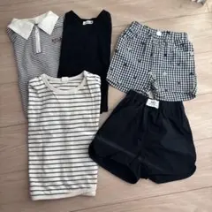 100cm 半袖Tシャツ、ショートパンツセット　ブランシェス hoodayなど