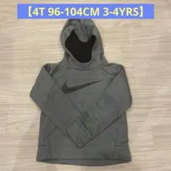 NIKE ナイキ キッズ 裏起毛 フード付 ロゴパーカー トレーナー 104cm