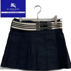 BURBERRY BLUE LABEL ミニスカート サイズ38 ベルト付き