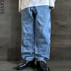 LEVI'S ダブルニーワイドペインターデニムパンツ W30L30 ヘビーオンス