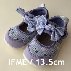 IFME イフミー チェック柄ベビーシューズ サンダル アプレレクール13.5㎝