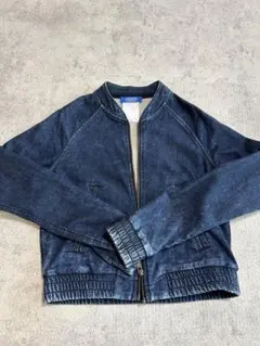 adidas デニム風 ジップアップジャケット　Sサイズ