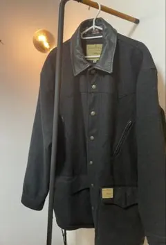 Powder River Outfitters ウールジャケット レザー襟 M