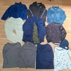 140 アウター 多数 冬物 セット 男の子 まとめ売り ヒートテック 肌着