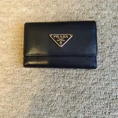 若*父様 PRADA プラダ カードケース サフィアーノレザー 黒 - メルカリ