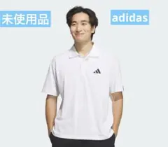 adidas ESSENTIALS PLUS ポロシャツ ホワイト