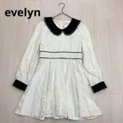 ☆ evelyn エブリン レース 丸襟 ミニワンピース ガーリーコーデ 量産型