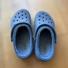 Crocs ブルー キッズサンダル　18-19cm C13サイズ