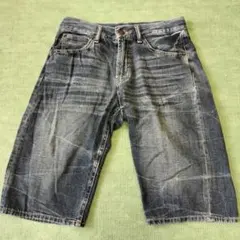 anti-label デニムショートパンツ フェード加工