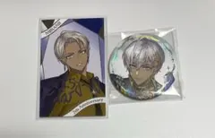 にじさんじ イブラヒム チェキ風カード 箔押しサイン 缶バッジ