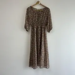 RETRO GIRL 花柄　ワンピース