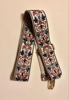 スタジオクリップ　刺繍 2wayマルチショルダー　ベルト　ストラップ　赤　青　金