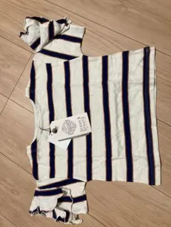 ストライプ柄 Tシャツ ホワイト/ネイビー/オレンジ