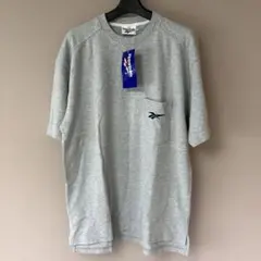 タグ付き　Reebok ポケット付きTシャツ グレー M 綿100% 未使用品