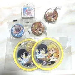 鬼滅の刃　くら寿司　コースター　消しゴム　缶バッチ　善逸　伊之助