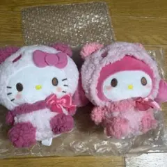 ハローキティ&マイメロディ ぬいぐるみ 2体セット