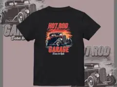 Tシャツ ヴィンテージカー、ホットロッド、アメリカン バックプリント