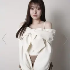 LIP SERVICE リボンオフショルロングスリーブトップス