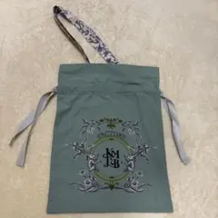 LlILY BLOWNリバーシブルトートバッグ グリーン花柄