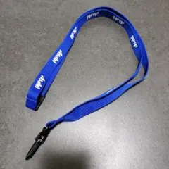 Asahi ロゴ入り ネックストラップ ブルー