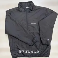 Champion ブラック プルオーバー