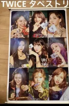 TWICE タペストリー 約95×66cm 壁掛け 韓国 K-POP グッズ