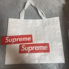 Supreme ショッピングバッグ 白 小