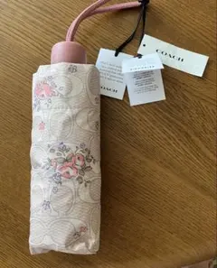 新品未使用 COACH 花柄 折りたたみ傘 晴雨兼用　ＵＶカット99%のサムネイル