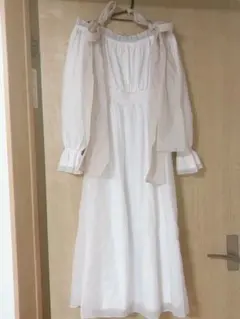 ＧＲＬリボン付きフレアロングワンピース