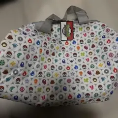 ポケットモンスター　ボストンバッグ 総柄 アイコン柄 プライズ品