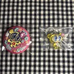 ナルミヤ 刺繍缶バッジ めじるしアクセサリー エンジェルブルー ハナちゃん