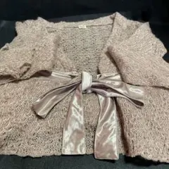 axes femme カーディガン風ニット