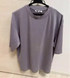 UNIQLO ユニクロ　エアリズムコットンオーバーサイズTシャツ　パープル