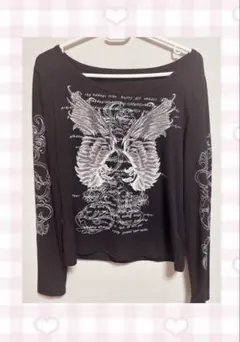 長袖 ロンT トップス ♥︎ 平成 グランジ y2k