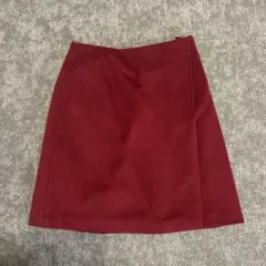 NATURAL BEAUTY BASIC ラップ風スカート ボルドー Sのサムネイル