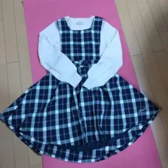 新品タグ付きmezzo pianoジャンパースカートとセーターセット