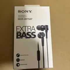 SONY MDR-XB75AP ブラック イヤフォン