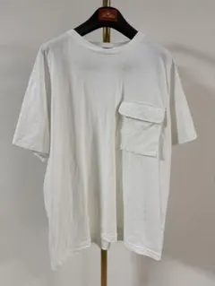 ナノユニバース　半袖Tシャツ　ホワイト