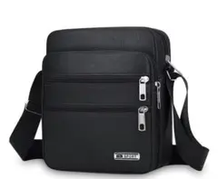 ★新品未使用 PU製メンズショルダーバッグ ブラック★のサムネイル