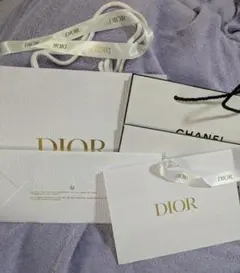 Dior 　CHANEL　ショップ袋 3点セット ホワイト