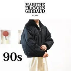 名作 希少 MARITHE FRANCOIS GIRBAUD デザイン ブルゾン MARIHE☆W CLASSIC LOGO CROP HOODIE ZIPUP (Marithe + Francois