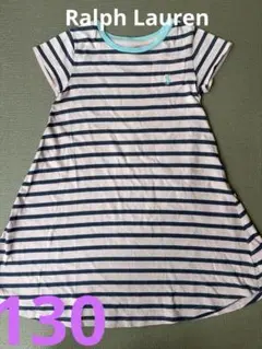 Polo Ralph Lauren 半袖 ボーダー Tシャツワンピース130