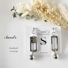 ▪シルバースクエア×ファルファーレ＆ccb×メタルチャームピアス／イヤリング